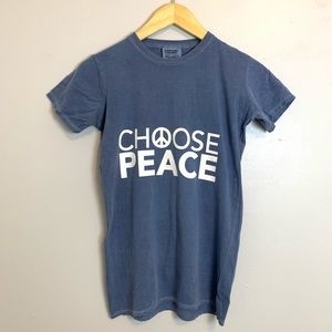 Comfort Colors Choose Peace Graphic T-Shirt
